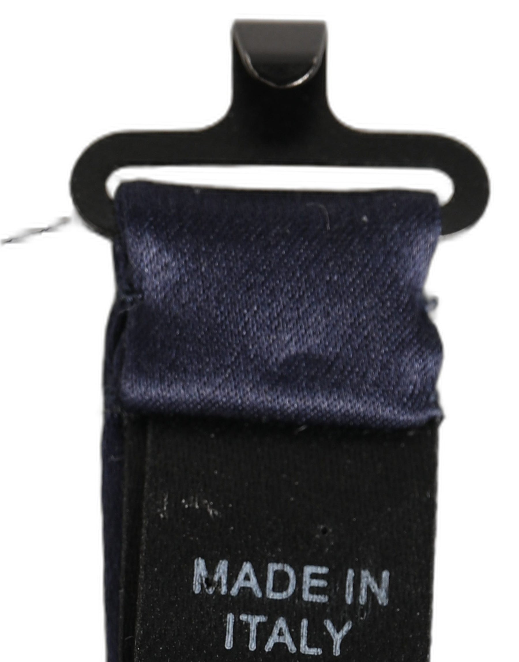 Dolce & Gabbana Dark Blue 100% Silk Adjustable Neck Papillon Bow Tie | Regal Royce