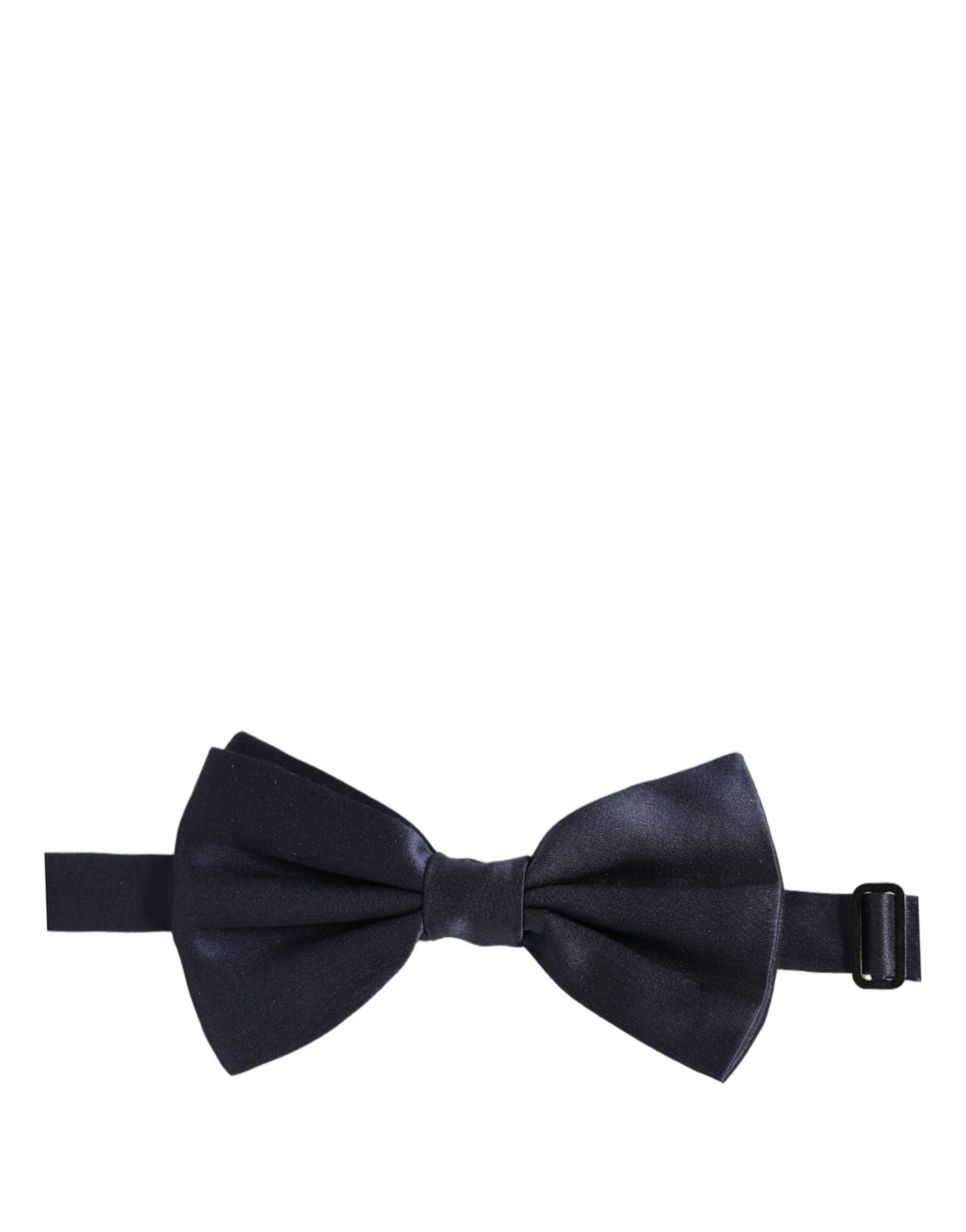 Dolce & Gabbana Dark Blue 100% Silk Adjustable Neck Papillon Bow Tie | Regal Royce