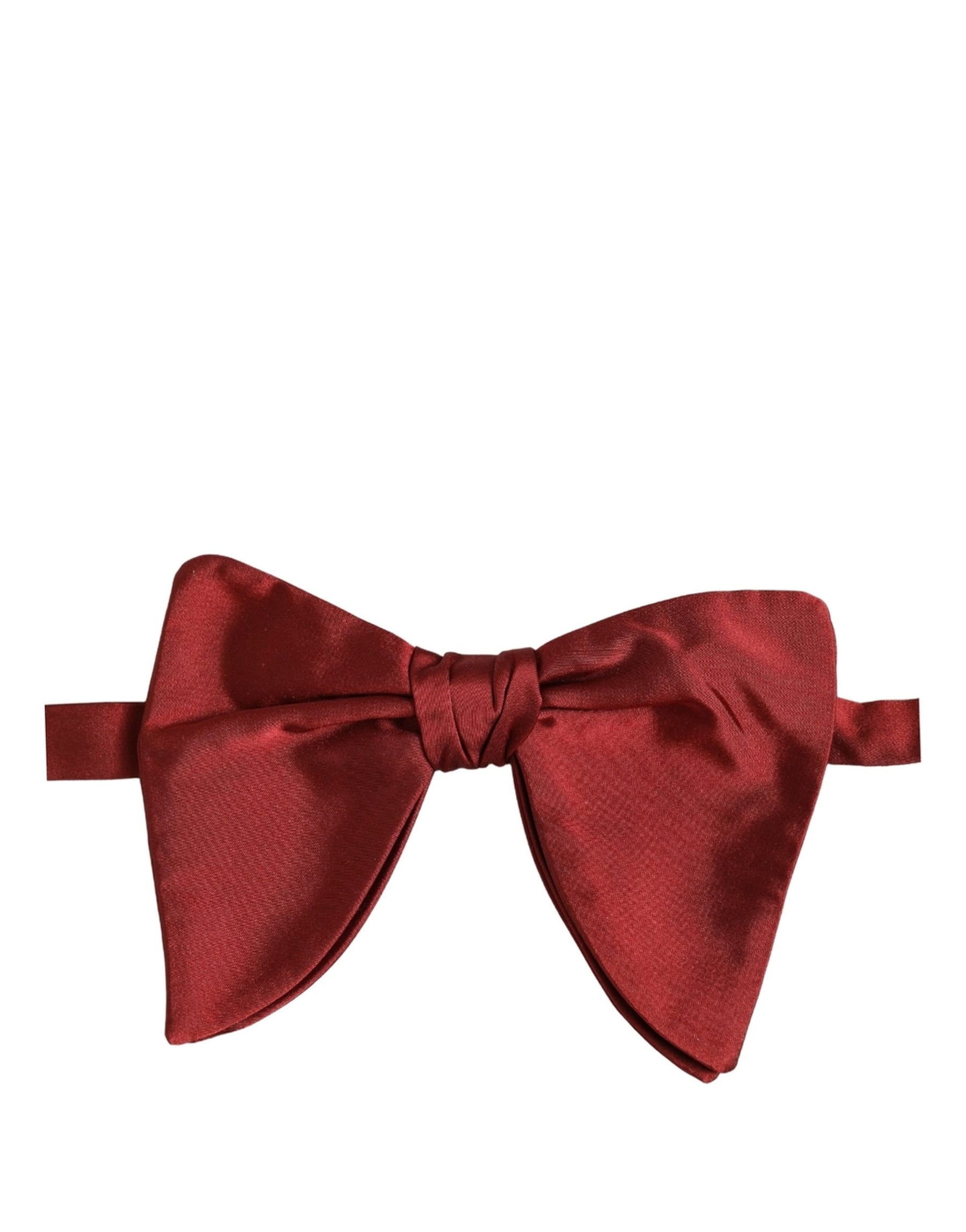 Dolce & Gabbana Men Red 100% Silk Adjustable Neck Papillon Bow Tie | Regal Royce
