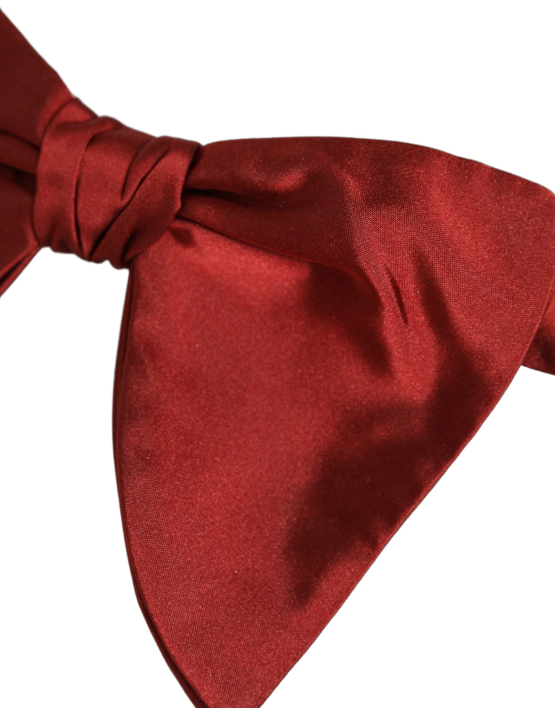 Dolce & Gabbana Men Red 100% Silk Adjustable Neck Papillon Bow Tie | Regal Royce