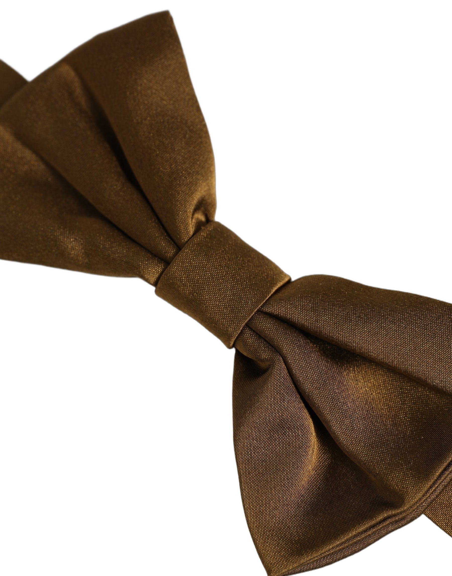 Dolce & Gabbana Men Brown 100% Silk Adjustable Neck Papillon Bow Tie | Regal Royce
