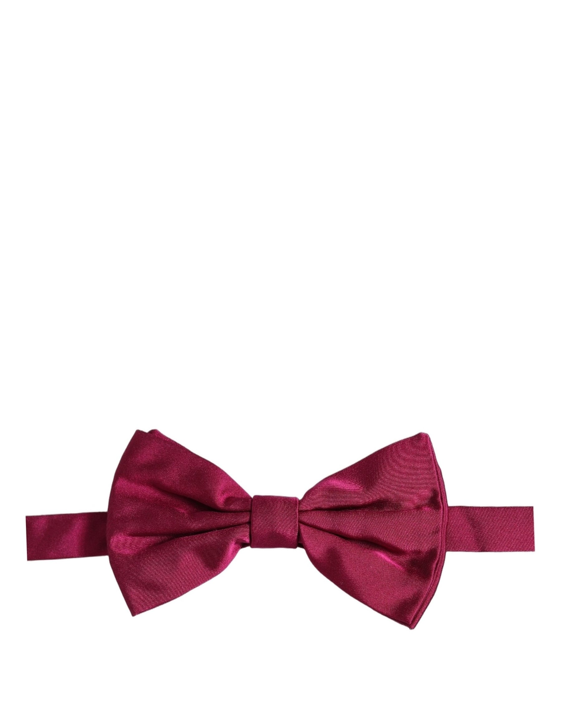 Dolce & Gabbana Men Burgundy Silk Adjustable Neck Papillon Bow Tie | Regal Royce