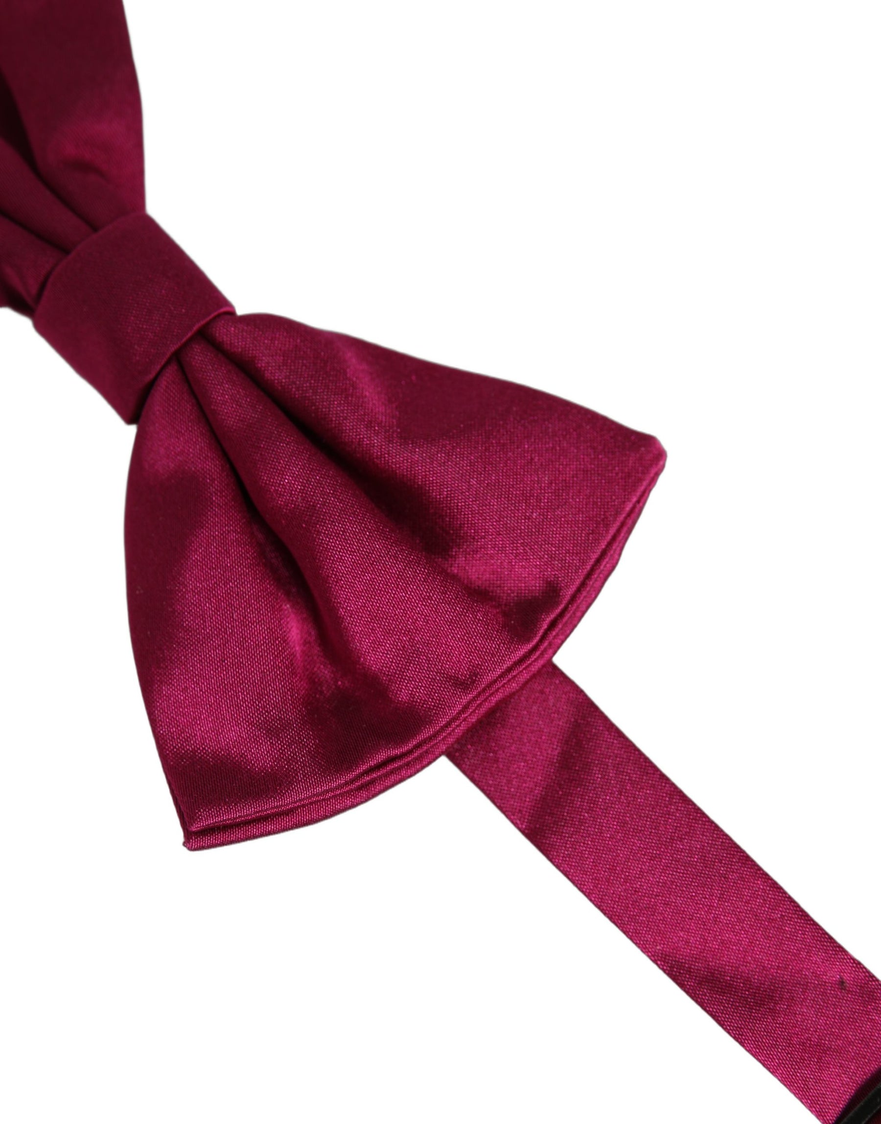 Dolce & Gabbana Men Burgundy Silk Adjustable Neck Papillon Bow Tie | Regal Royce