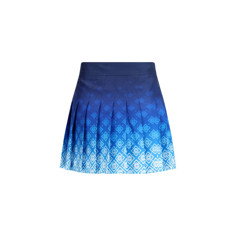 Casablanca Blue Silk Mini Skirt | Regal Royce