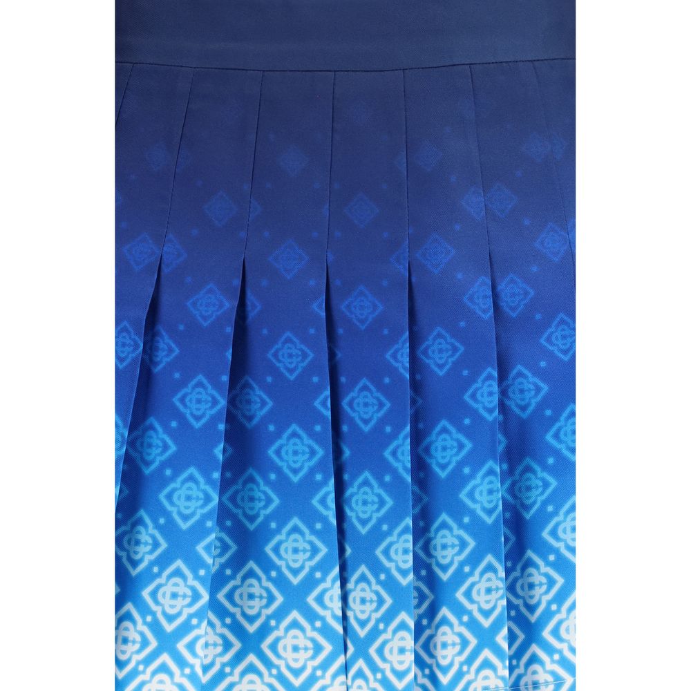 Casablanca Blue Silk Mini Skirt | Regal Royce