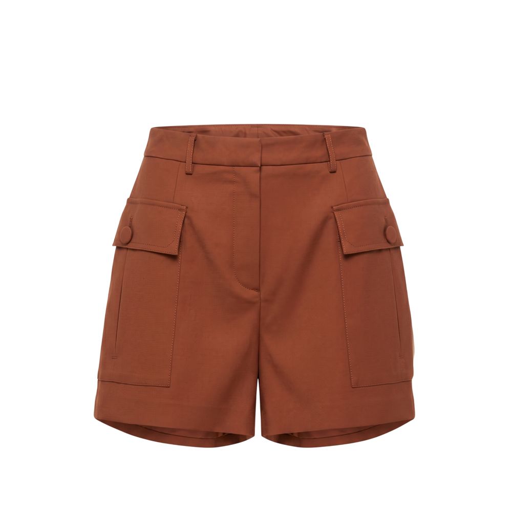 Trussardi Jeans Brown Viscose Women Shorts | Regal Royce