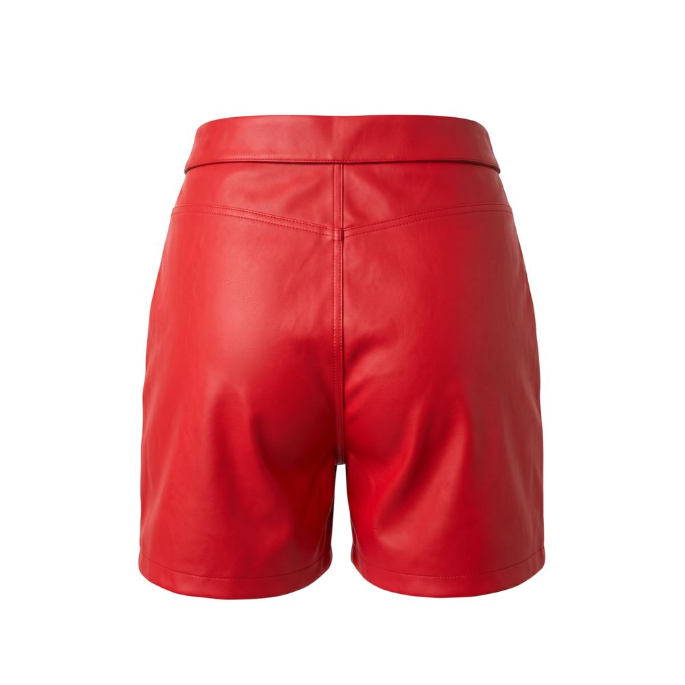 Trussardi Jeans Red Polyester Women Shorts | Regal Royce