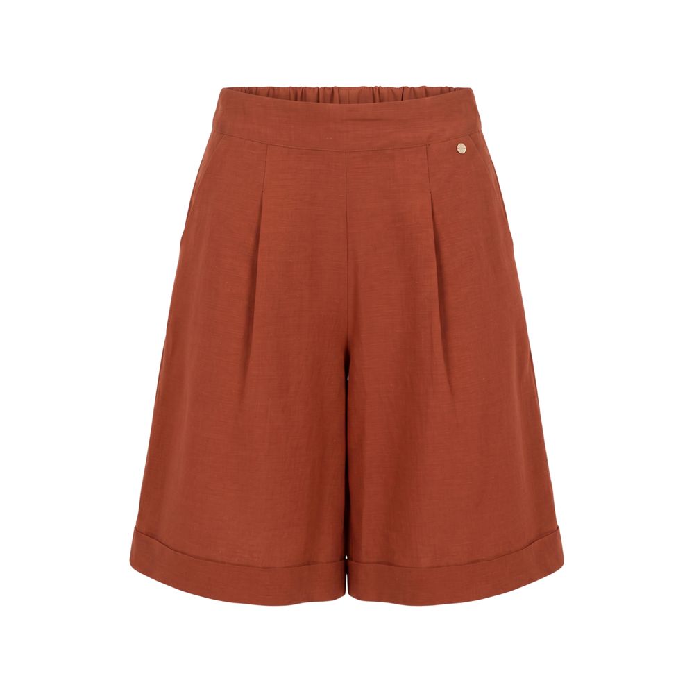 Trussardi Jeans Brown Viscose Women Shorts | Regal Royce