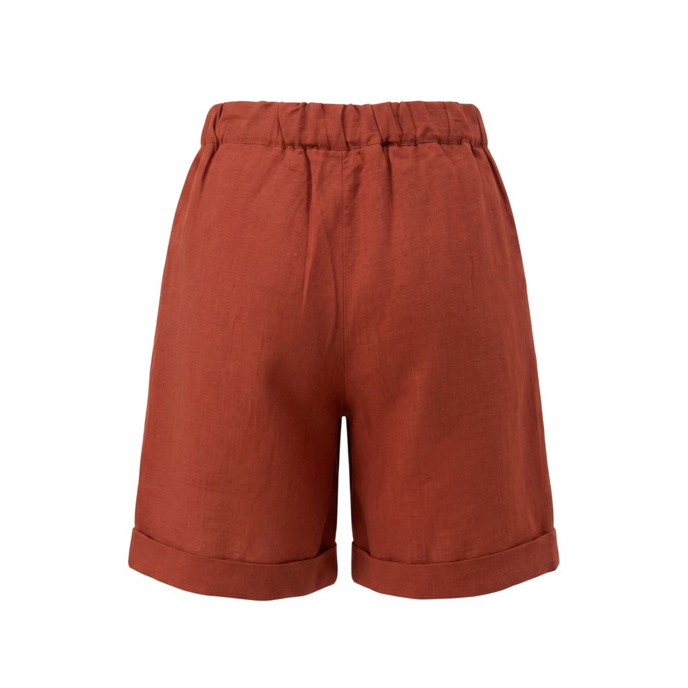 Trussardi Jeans Brown Viscose Women Shorts | Regal Royce