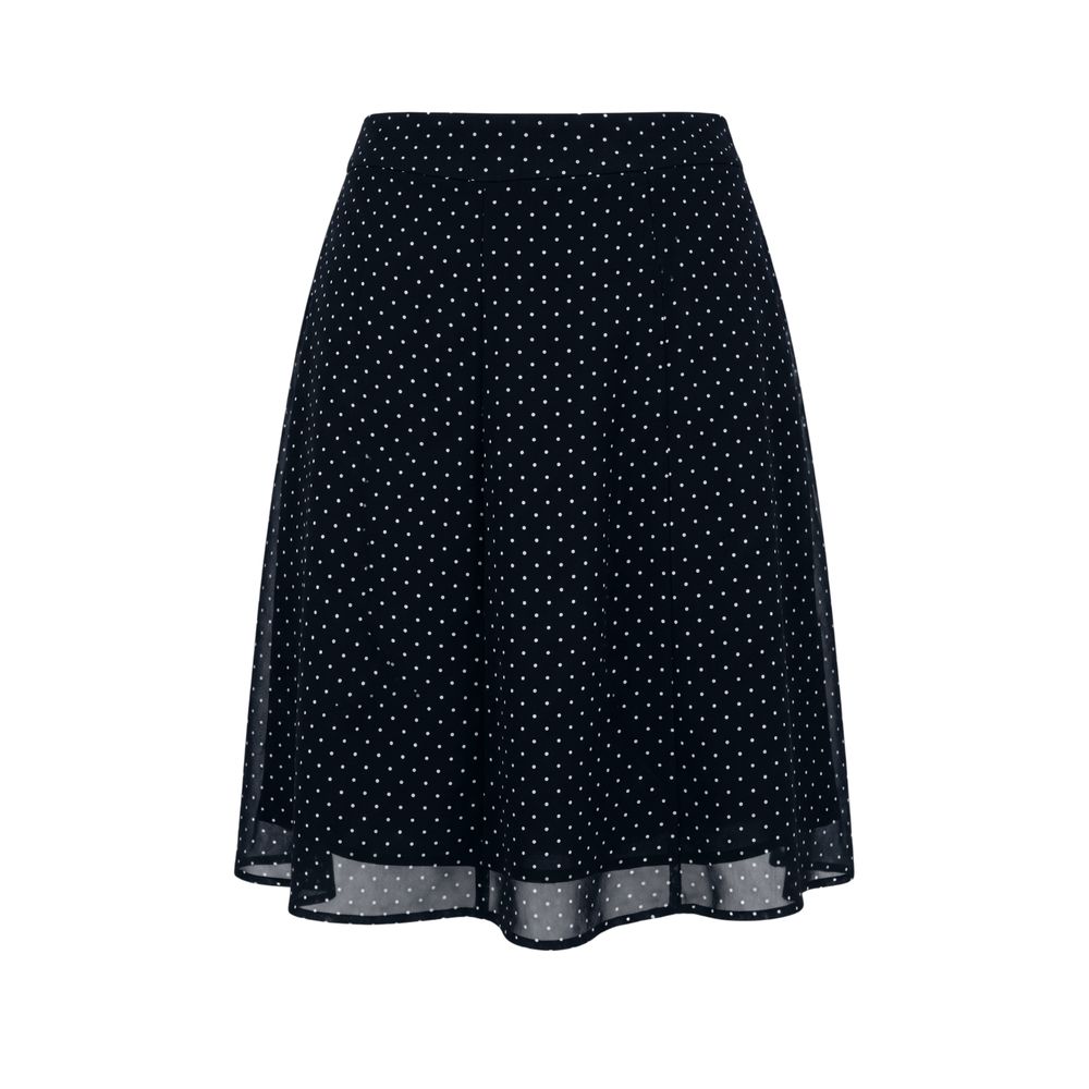 Trussardi Jeans Black Viscose Women Skirt | Regal Royce