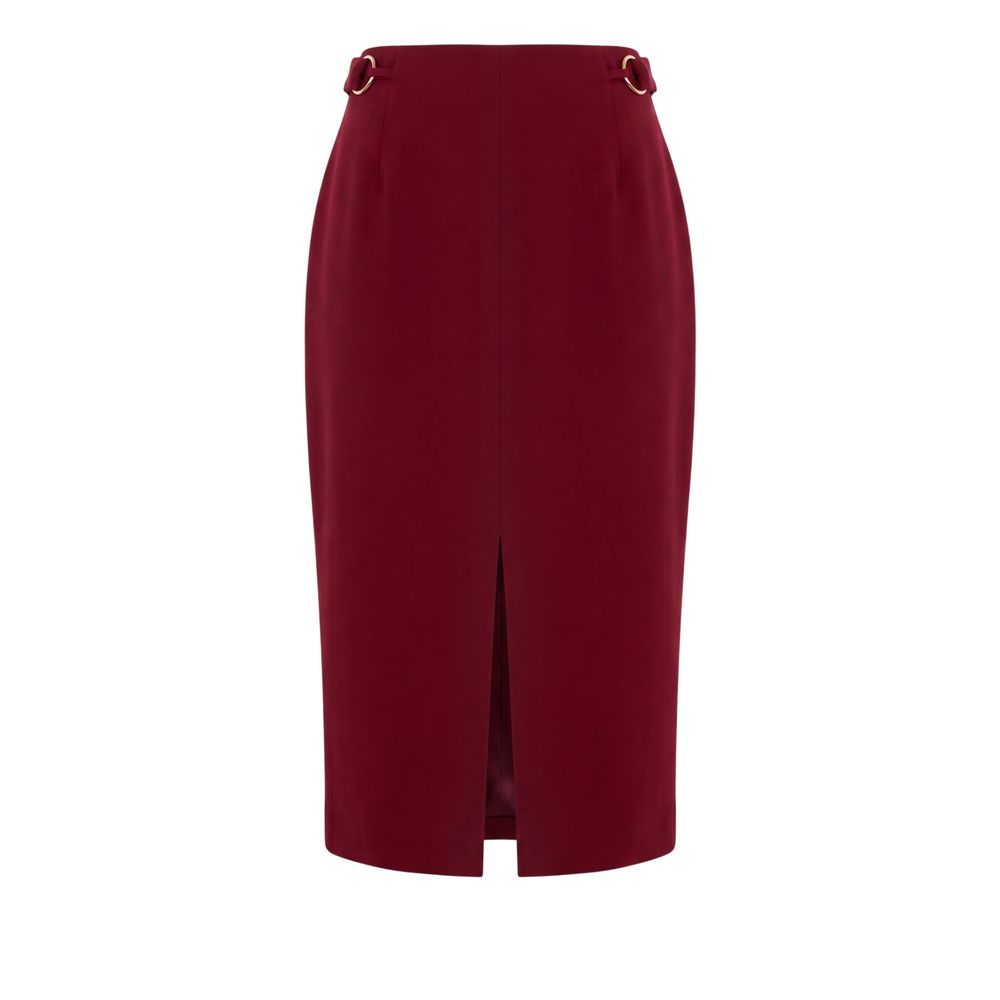 Trussardi Jeans Red Polyester Women Skirt | Regal Royce