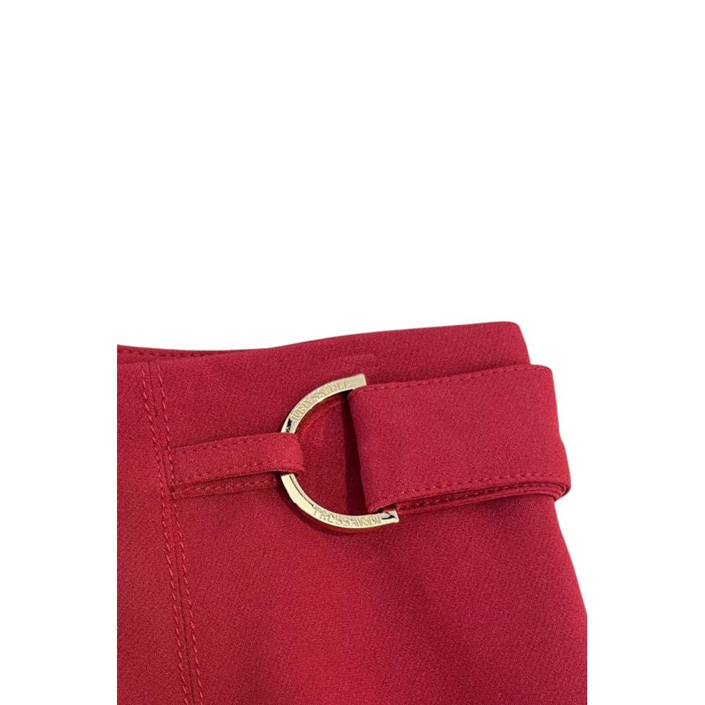 Trussardi Jeans Red Polyester Women Skirt | Regal Royce