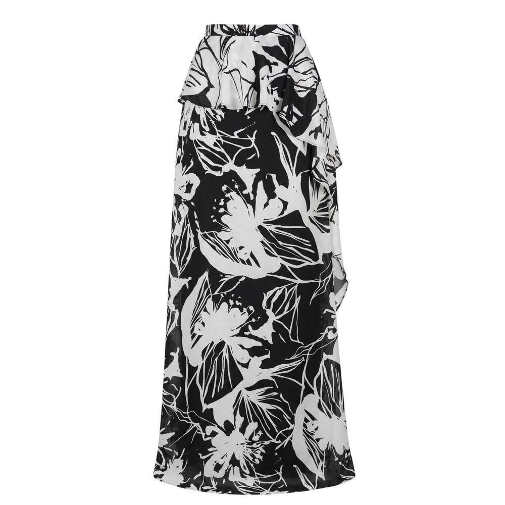 Trussardi Jeans Black Polyester Women Skirt | Regal Royce