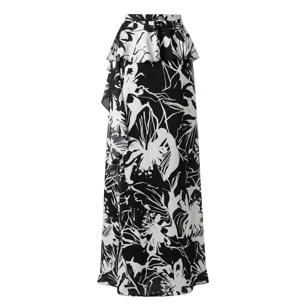Trussardi Jeans Black Polyester Women Skirt | Regal Royce