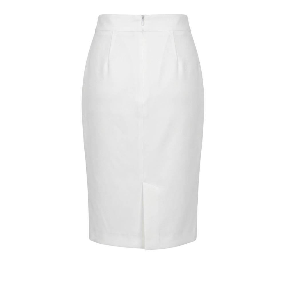 Trussardi Jeans White Polyester Women Skirt | Regal Royce