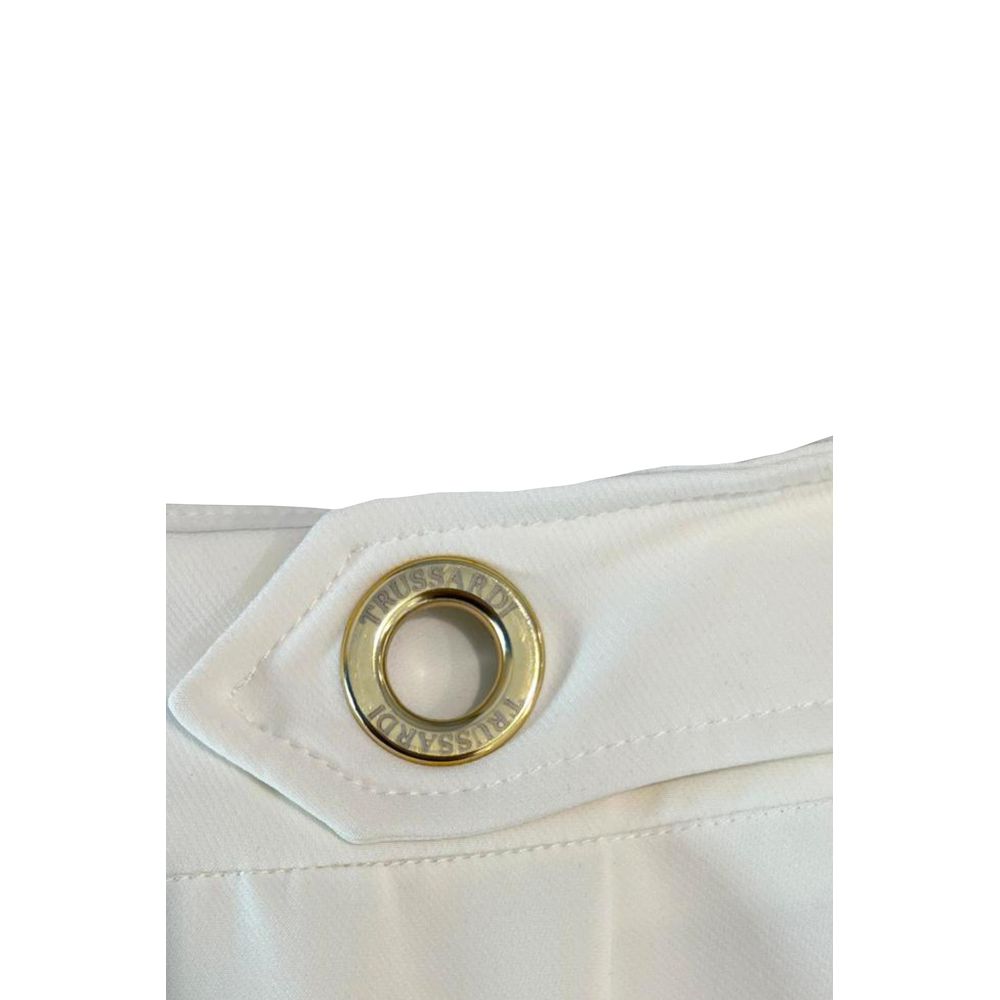 Trussardi Jeans White Polyester Women Skirt | Regal Royce