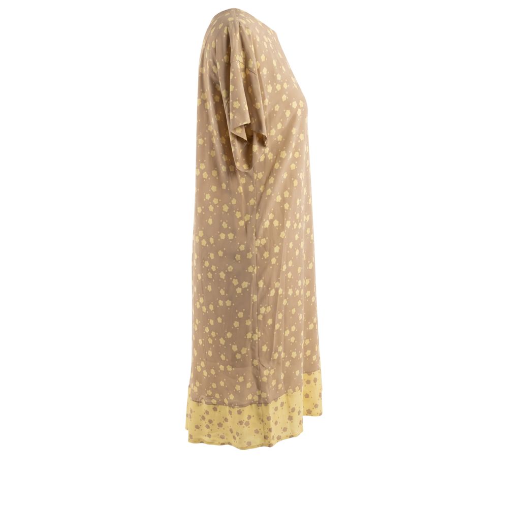 Trussardi Jeans Beige Viscose Women Dress | Regal Royce
