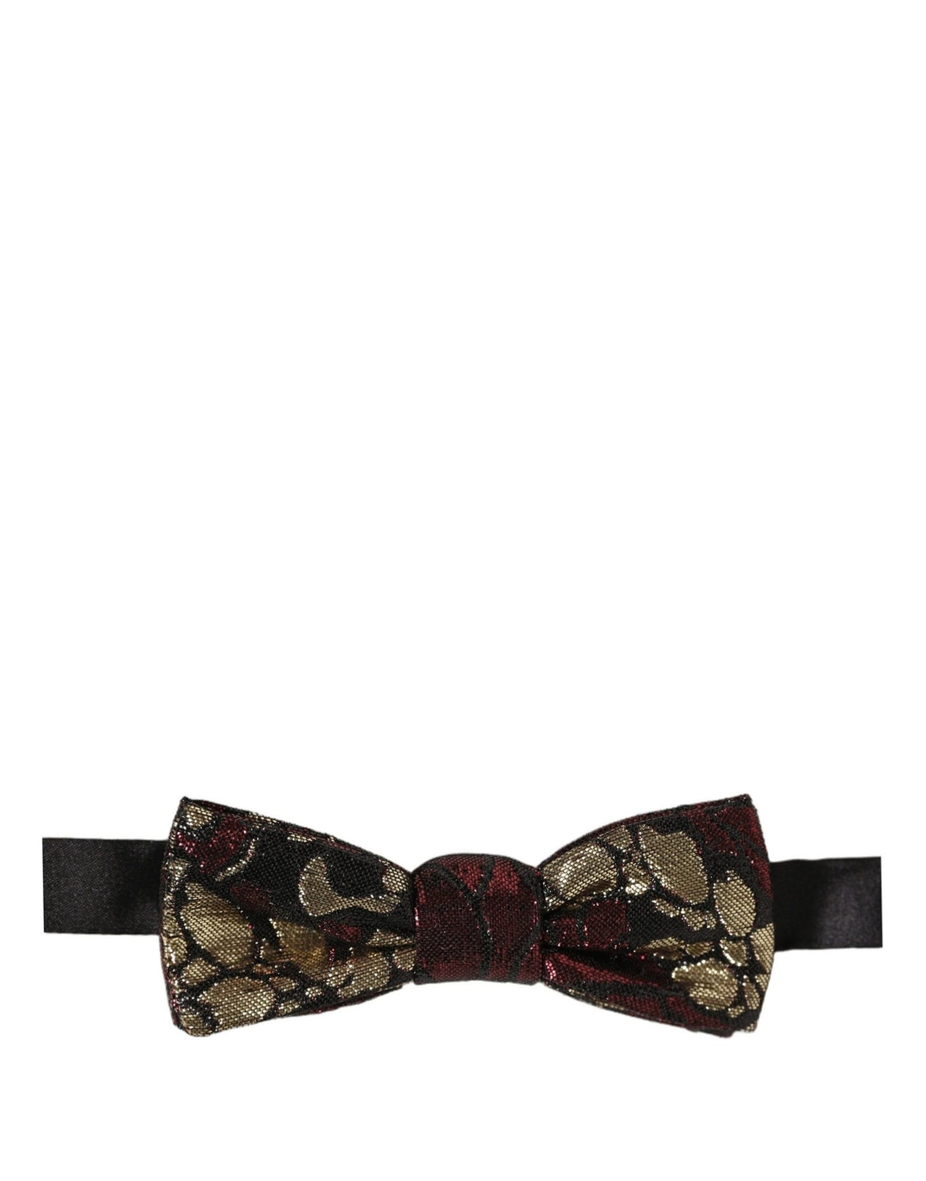 Dolce & Gabbana Multicolor Floral Jacquard Adjustable Neck Papillon Bow Tie | Regal Royce