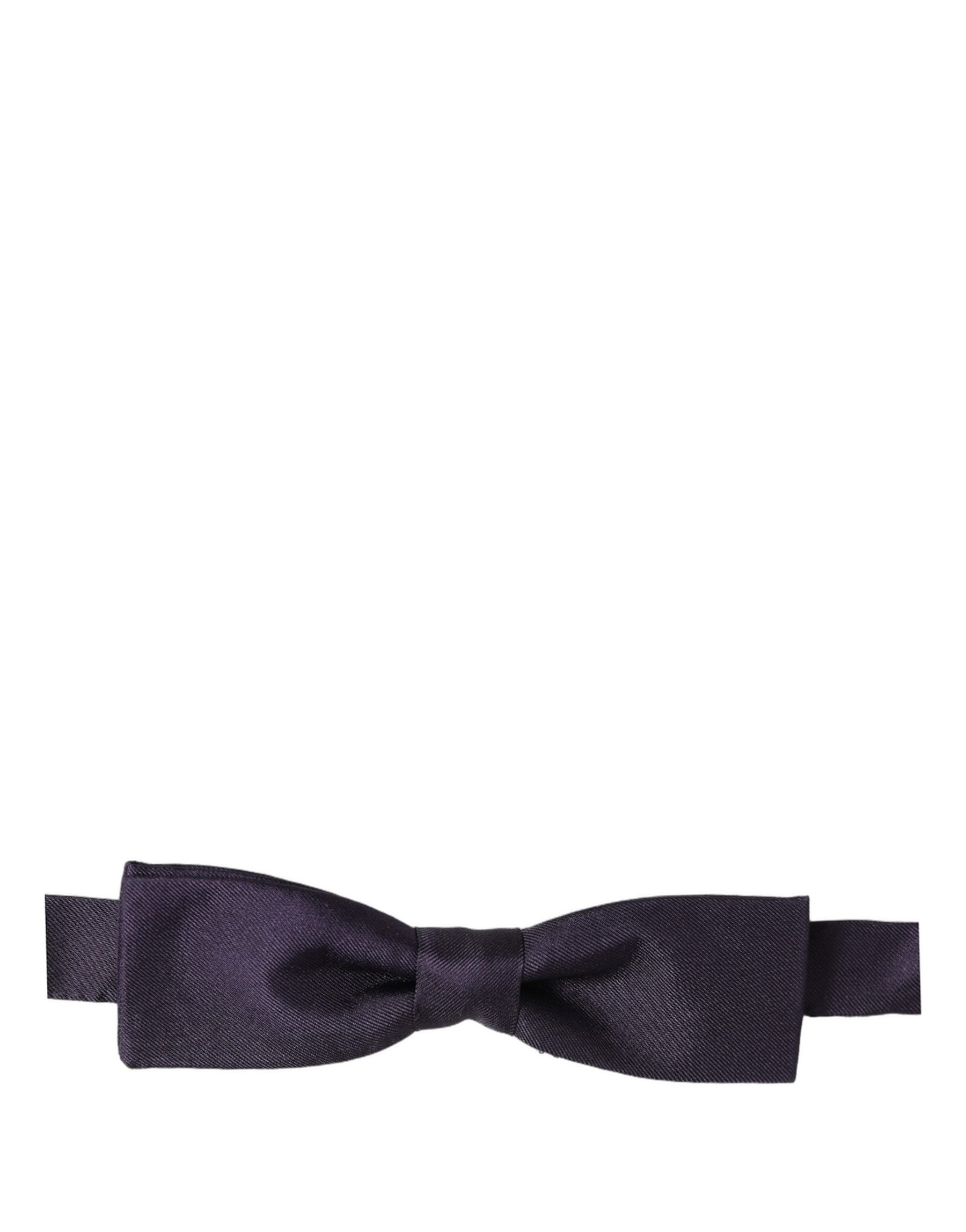Dolce & Gabbana Men Violet 100% Silk Adjustable Neck Papillon Bow Tie | Regal Royce