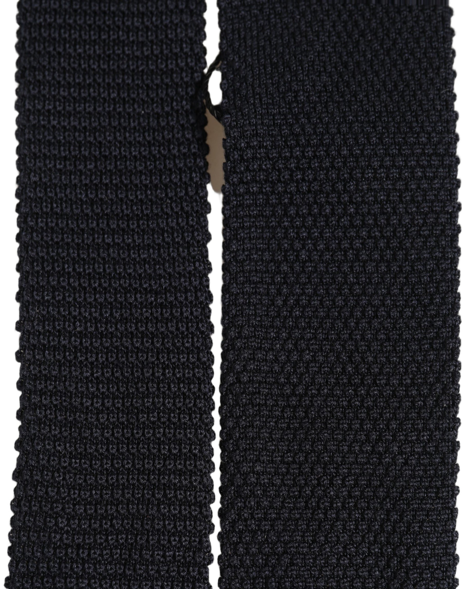 Dolce & Gabbana Men Black 100% Silk Adjustable Men Tied Necktie Tie | Regal Royce