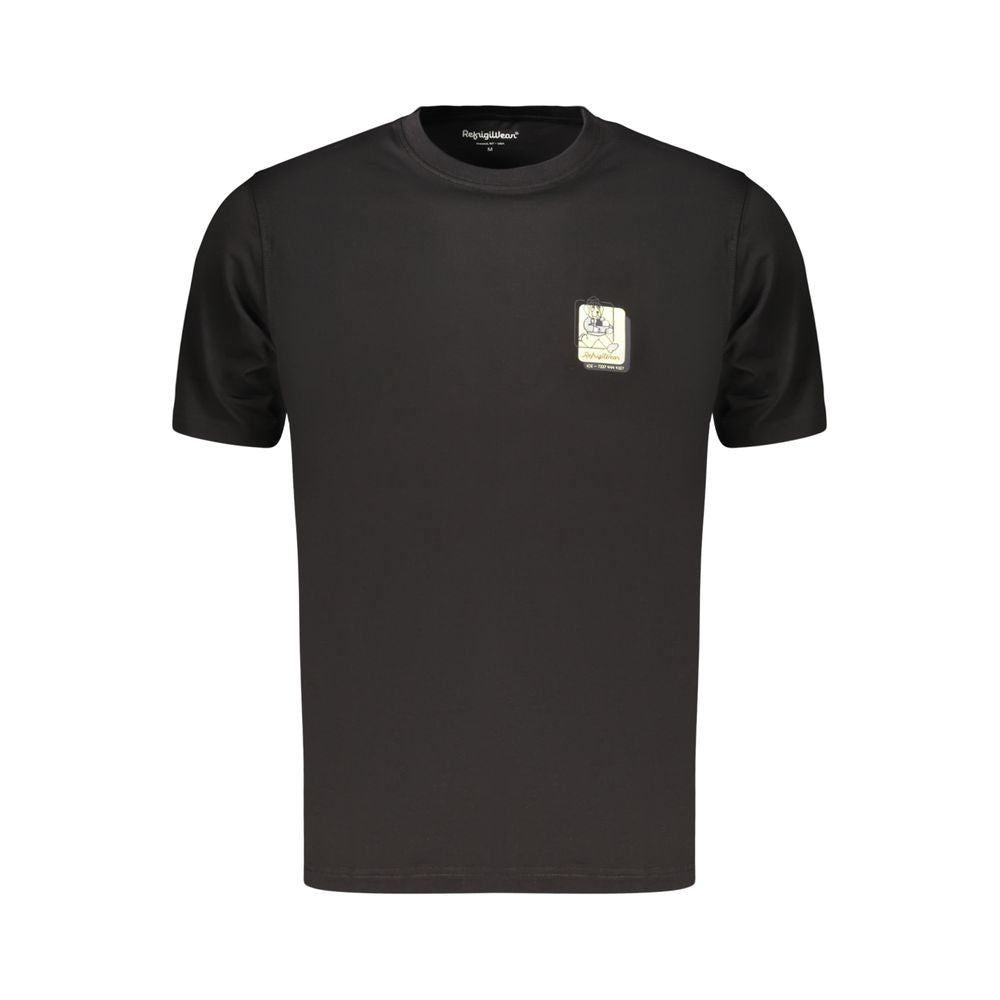 Refrigiwear Black Cotton Men's T-Shirt | Regal Royce