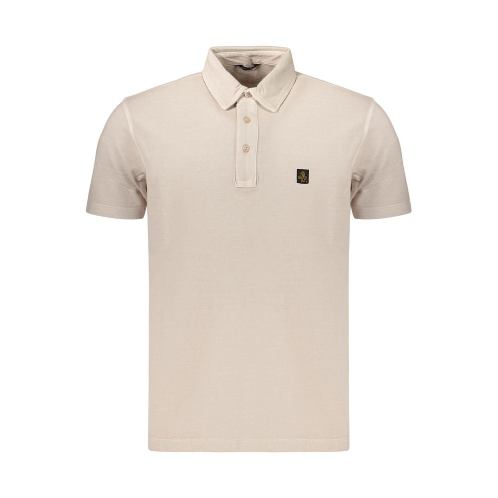 Refrigiwear Beige Cotton Men's Polo Shirt | Regal Royce