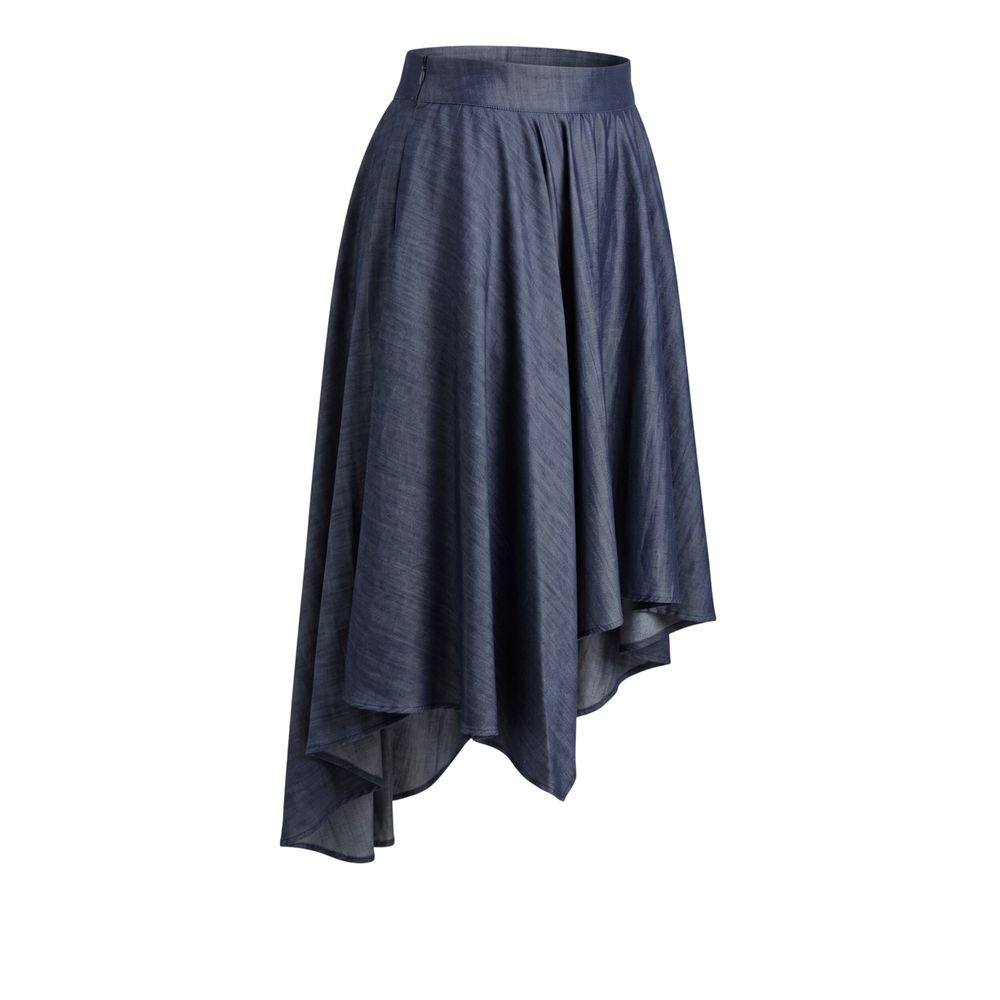 Trussardi Jeans Blue Denim Women Skirt | Regal Royce