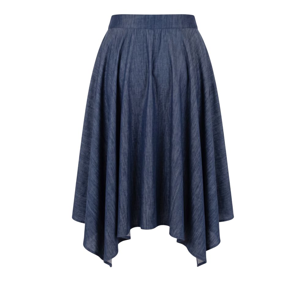 Trussardi Jeans Blue Denim Women Skirt | Regal Royce