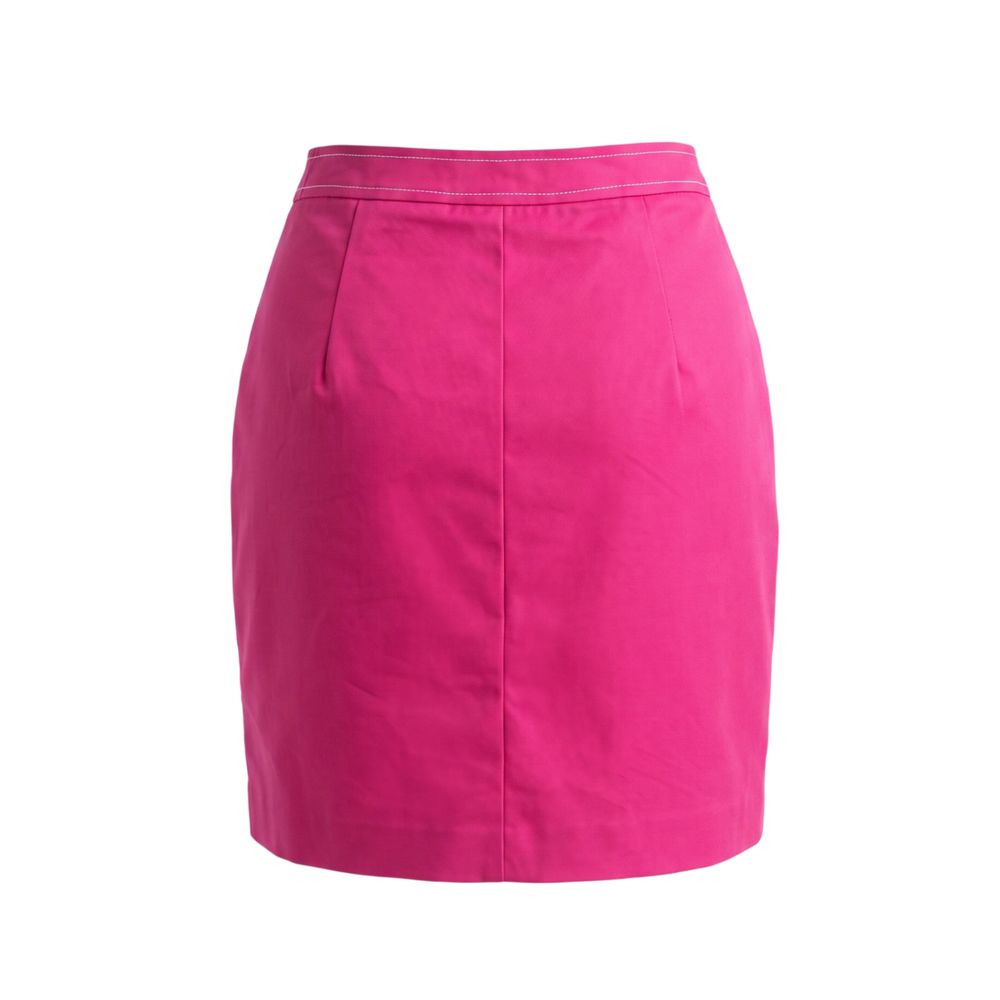 Trussardi Jeans Pink Cotton Women Skirt | Regal Royce