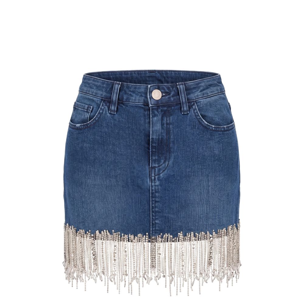 Trussardi Jeans Blue Denim Women Skirt | Regal Royce