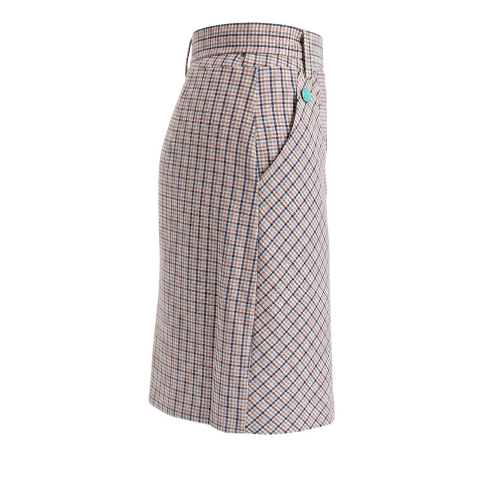 Trussardi Jeans White Cotton Women Skirt | Regal Royce