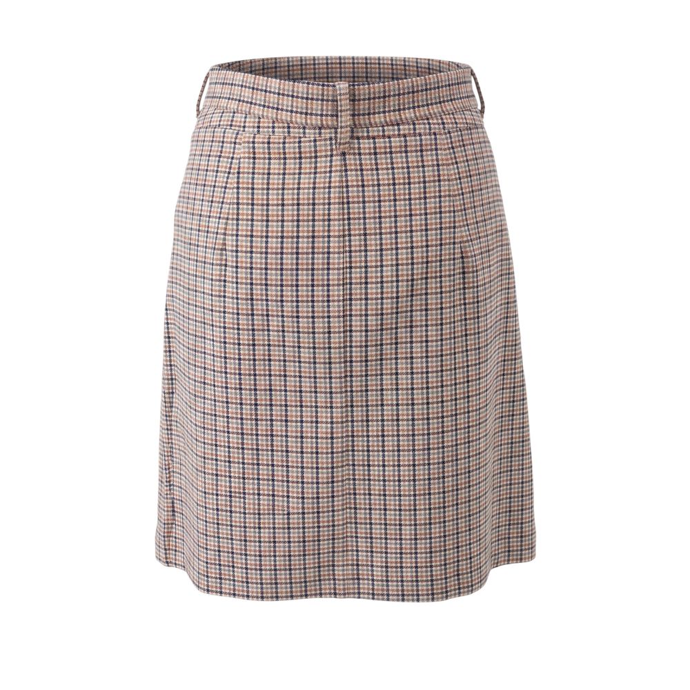 Trussardi Jeans White Cotton Women Skirt | Regal Royce