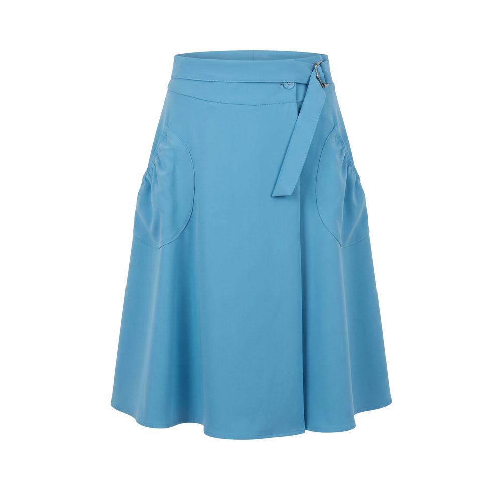 Trussardi Jeans Blue Polyester Women Skirt | Regal Royce