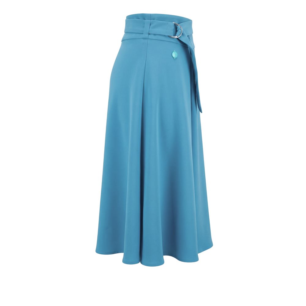 Trussardi Jeans Blue Polyester Women Skirt | Regal Royce
