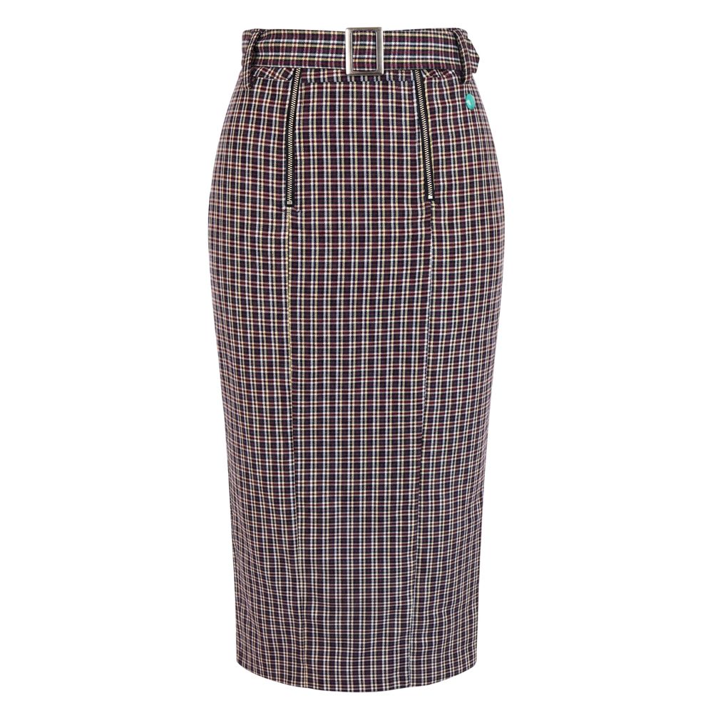 Trussardi Jeans Black Cotton Women Skirt | Regal Royce