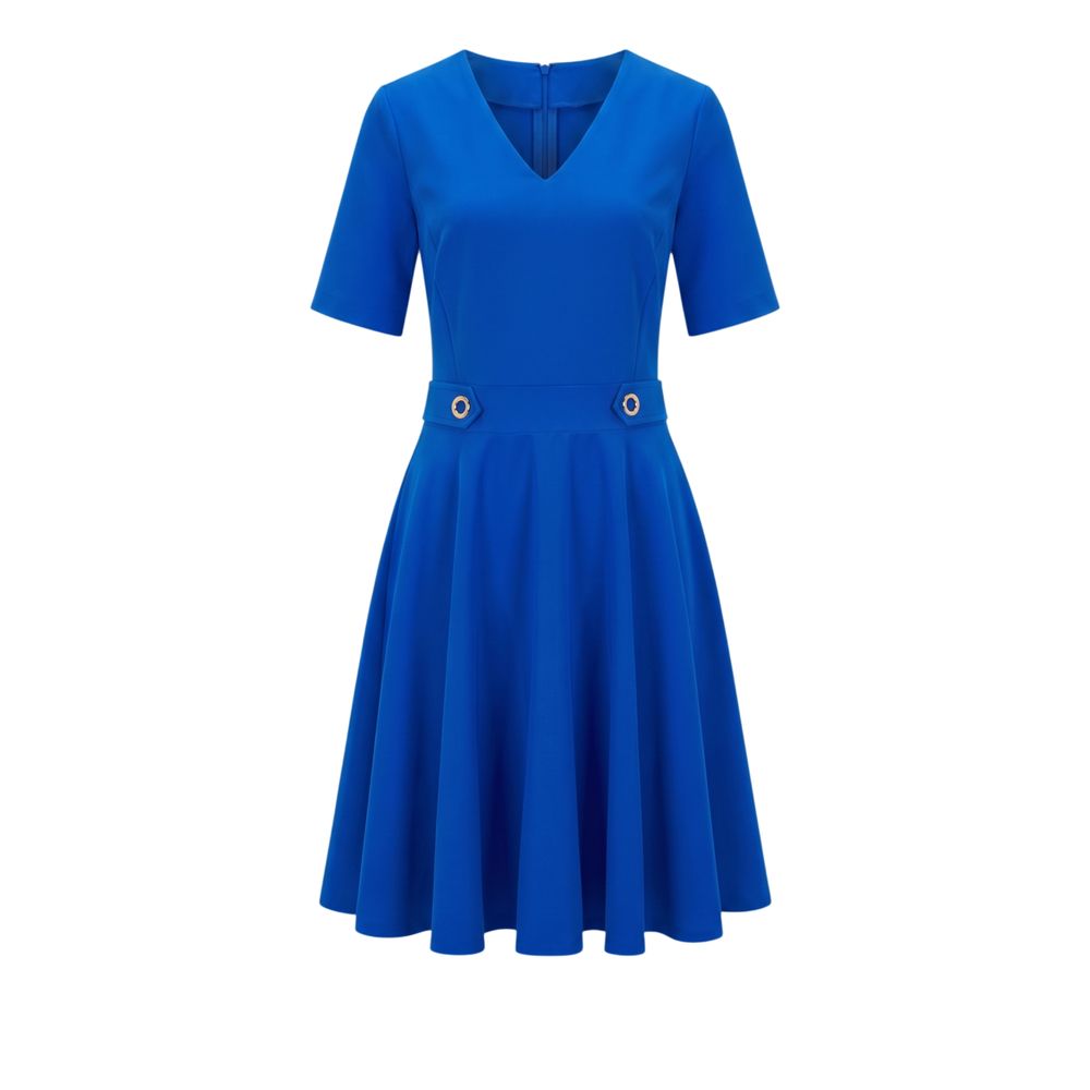 Trussardi Jeans Blue Poliestere Women Dress | Regal Royce