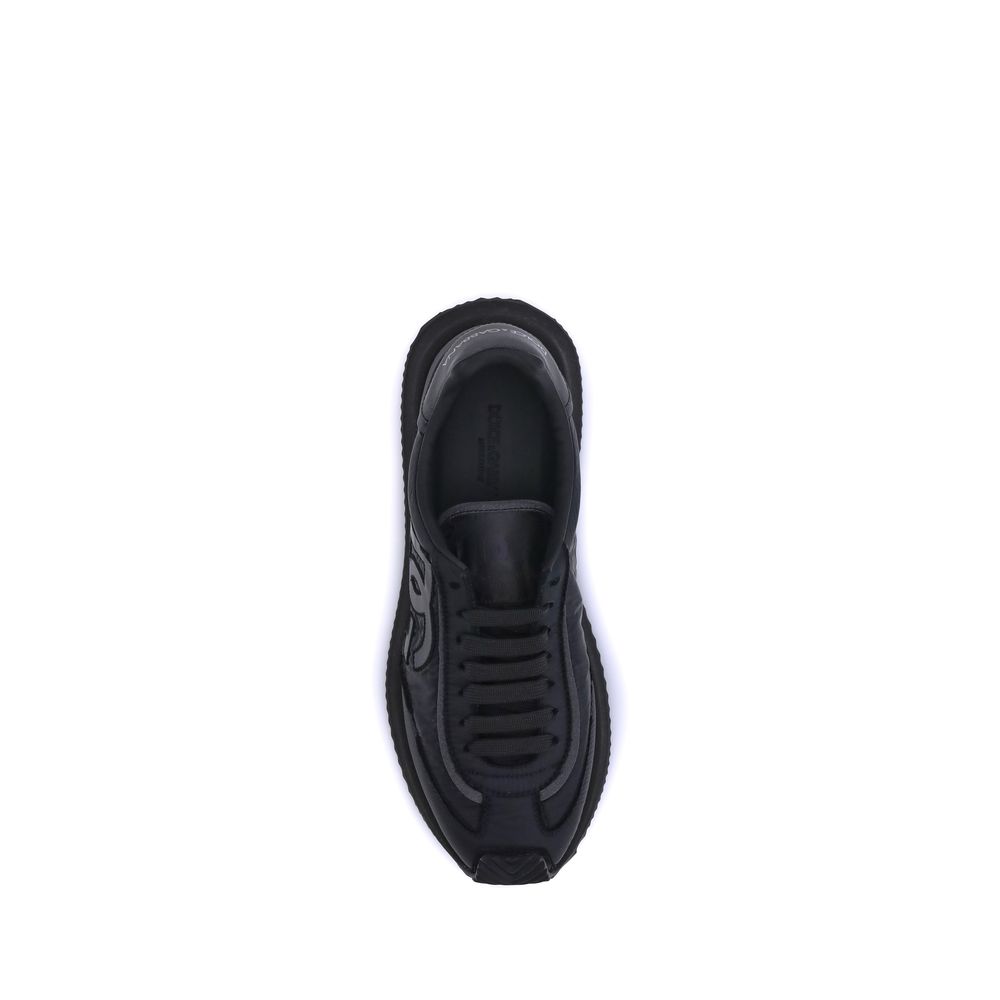 Dolce & Gabbana Black Fabric Athletic Sneakers | Regal Royce