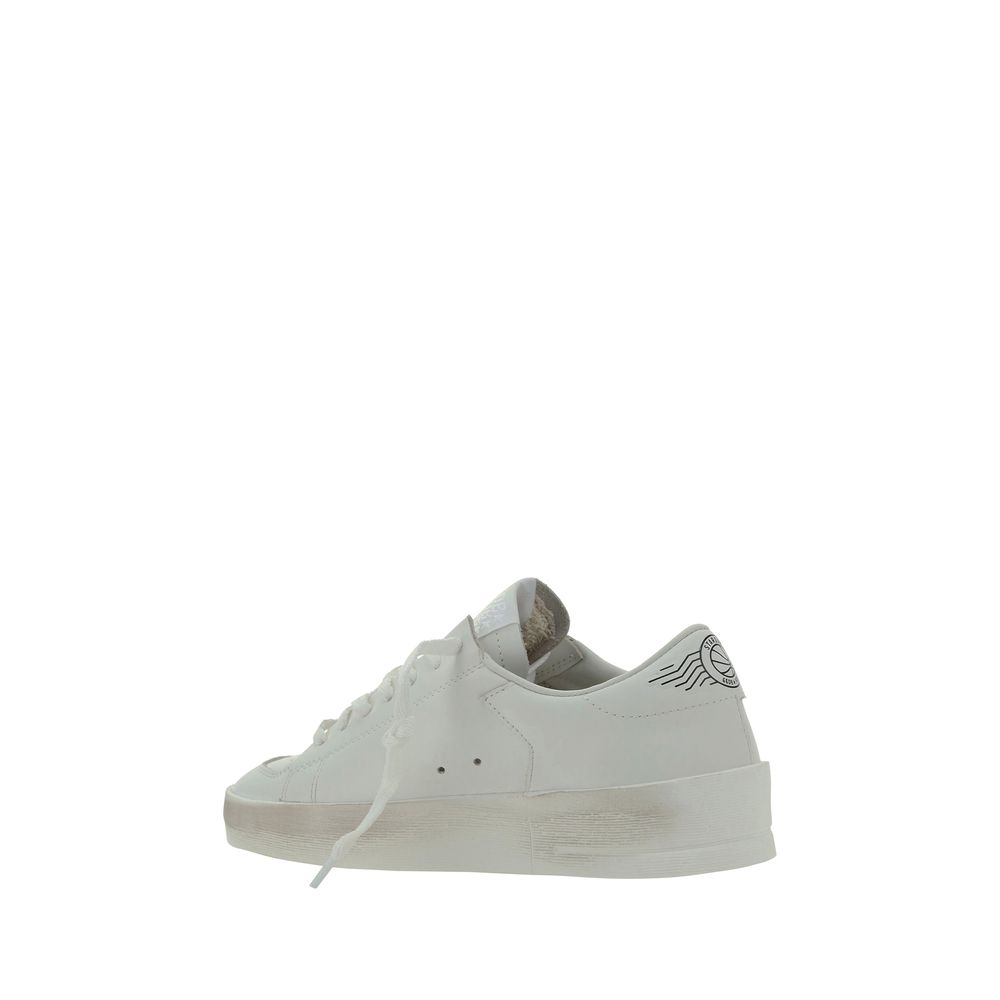 Golden Goose White Goatskin Sneakers | Regal Royce