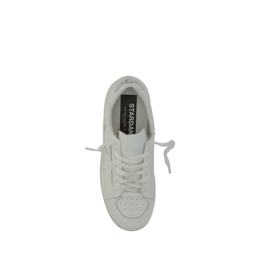 Golden Goose White Goatskin Sneakers | Regal Royce
