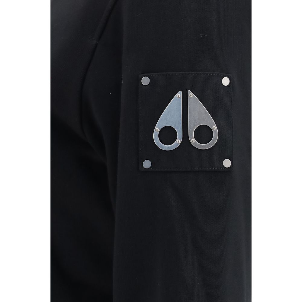 Moose Knuckles Black Cotton Sweatshirt | Regal Royce