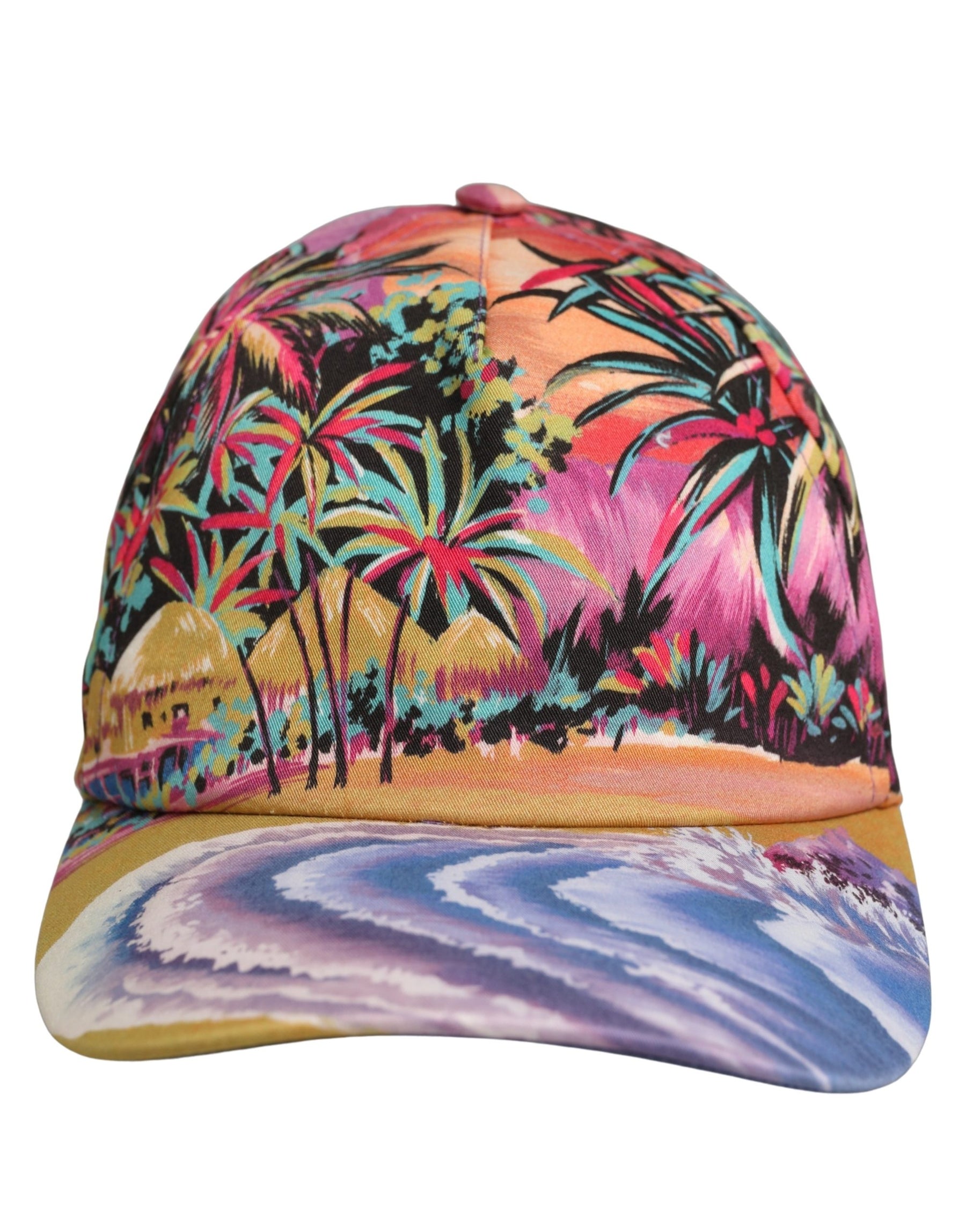 Dolce & Gabbana Multicolor Tropical Themed Baseball Capello Hat | Regal Royce