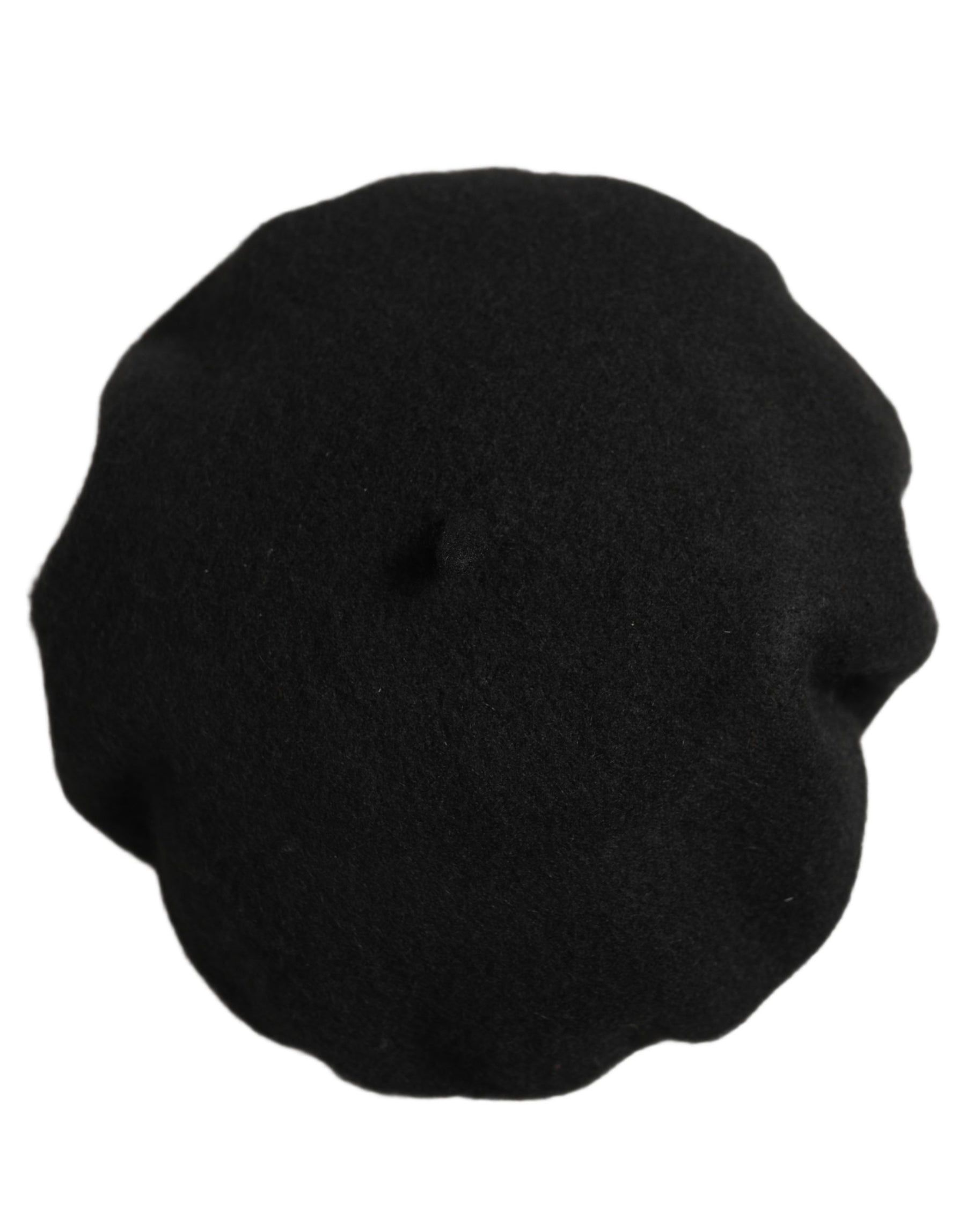 Dolce & Gabbana Black Wool French Style Beret Capello Hat | Regal Royce