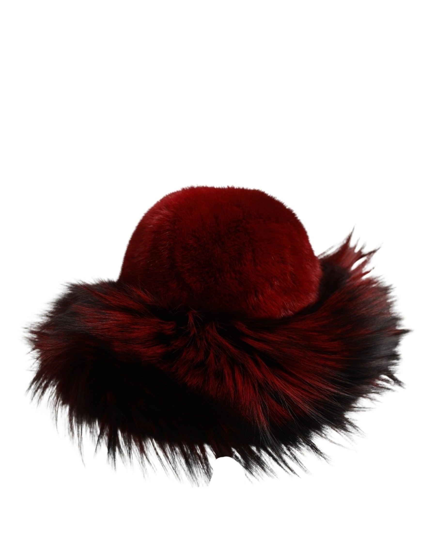 Dolce & Gabbana Red Fox Mink Fur Womens Bucket Capello Hat | Regal Royce