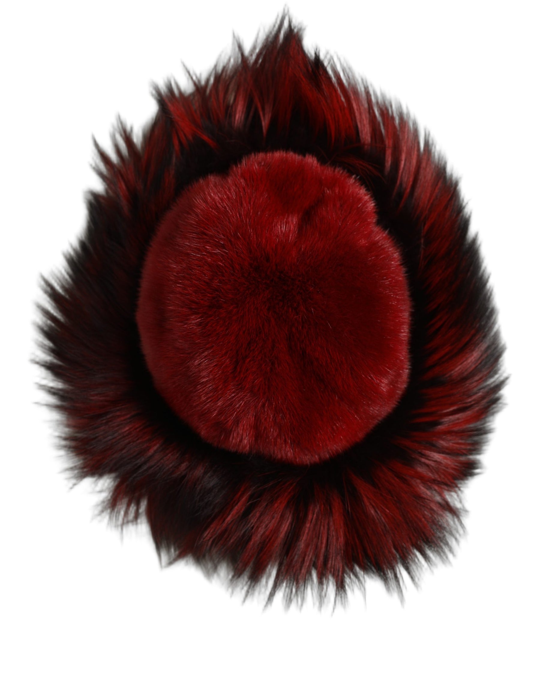 Dolce & Gabbana Red Fox Mink Fur Womens Bucket Capello Hat | Regal Royce