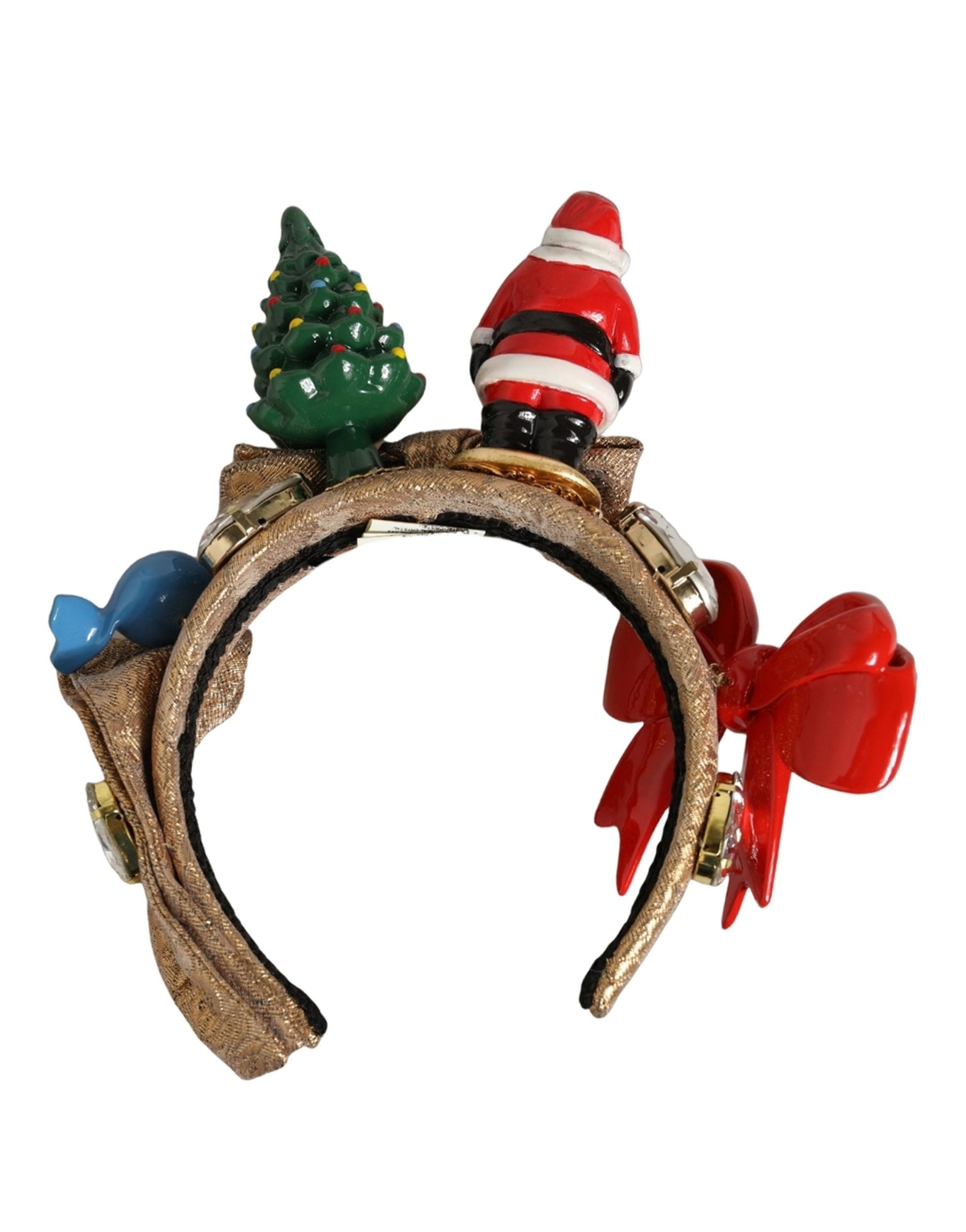 Dolce & Gabbana Multicolor Glittery Christmas Themed Headwear Headband | Regal Royce