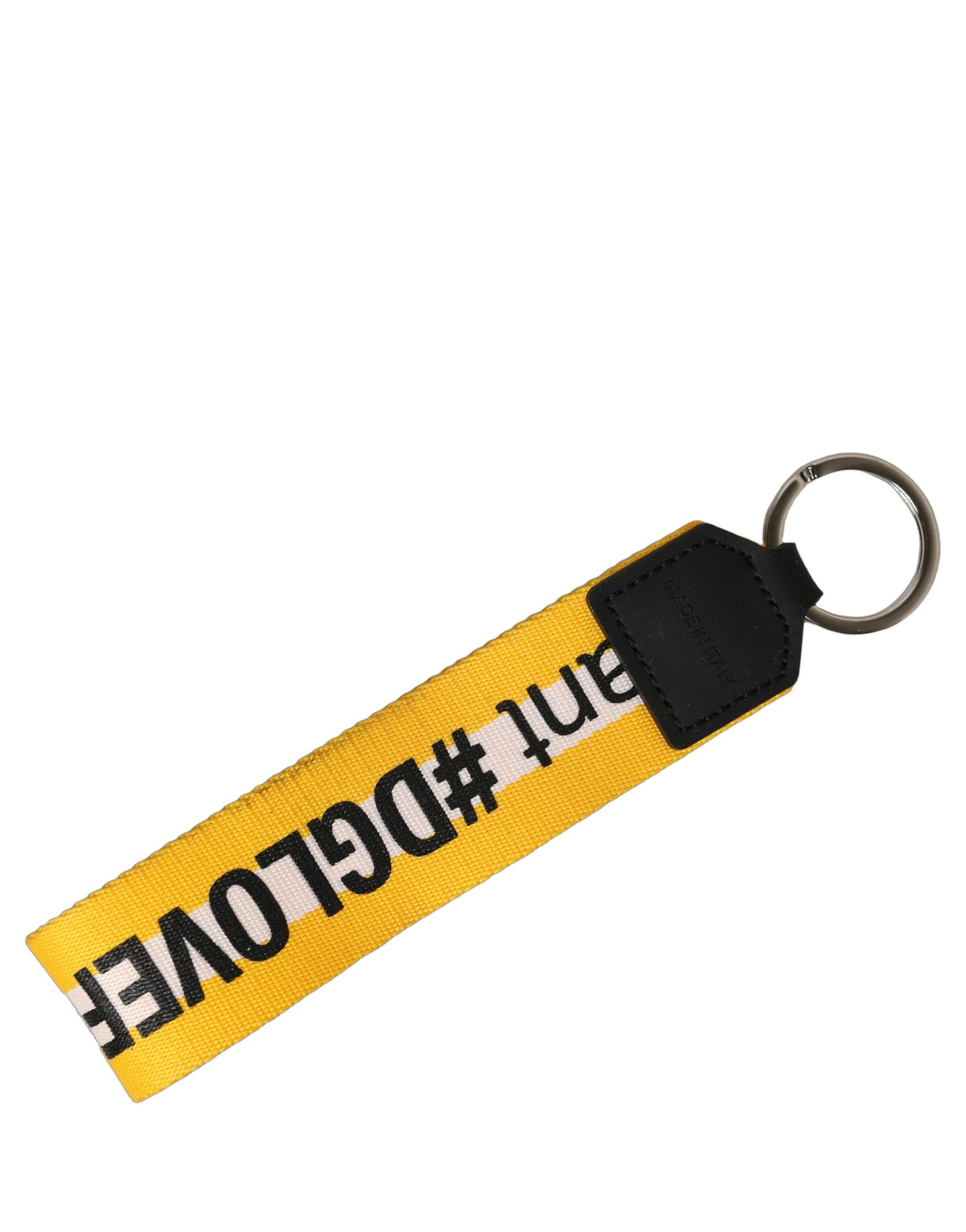 Dolce & Gabbana Multicolor Logo Polyester Brass Holder Keychain Keyring | Regal Royce