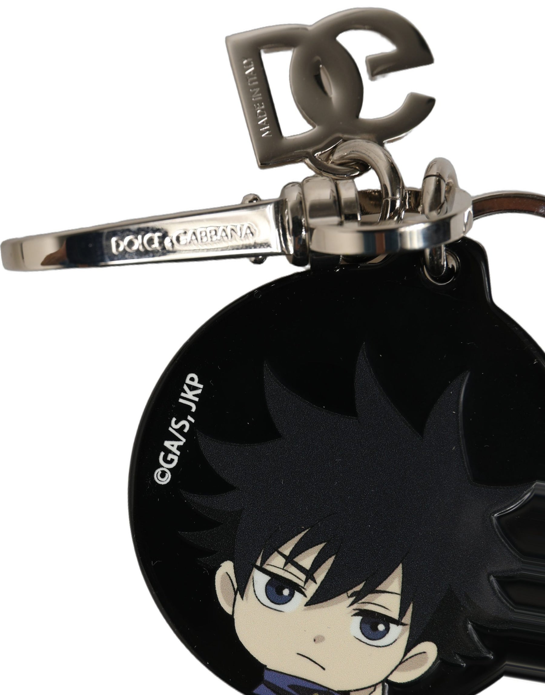 Dolce & Gabbana Black Fushiguro Megumi Charm Metal Keychain Keyring | Regal Royce