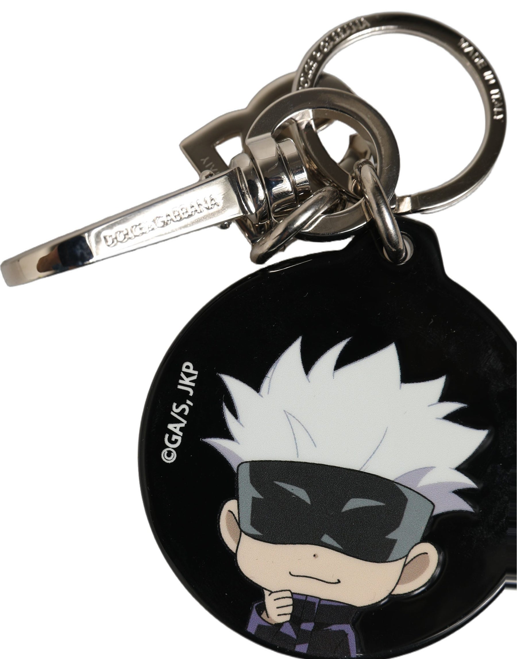 Dolce & Gabbana Black Kaisen Satoru Gojo Charm Metal Keychain Keyring | Regal Royce