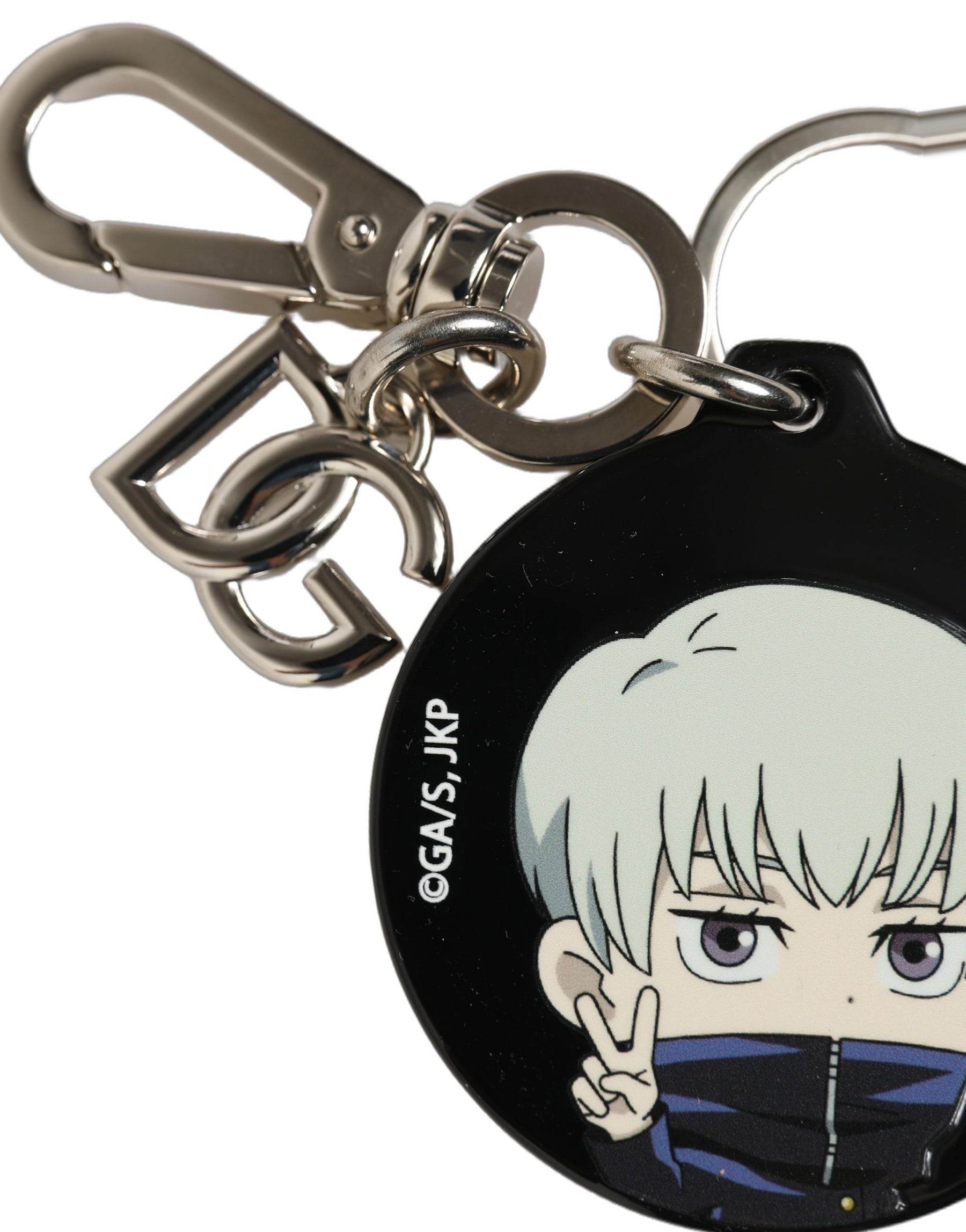 Dolce & Gabbana Black Kaisen Toge Inumaki Charm Metal Keychain Keyring | Regal Royce