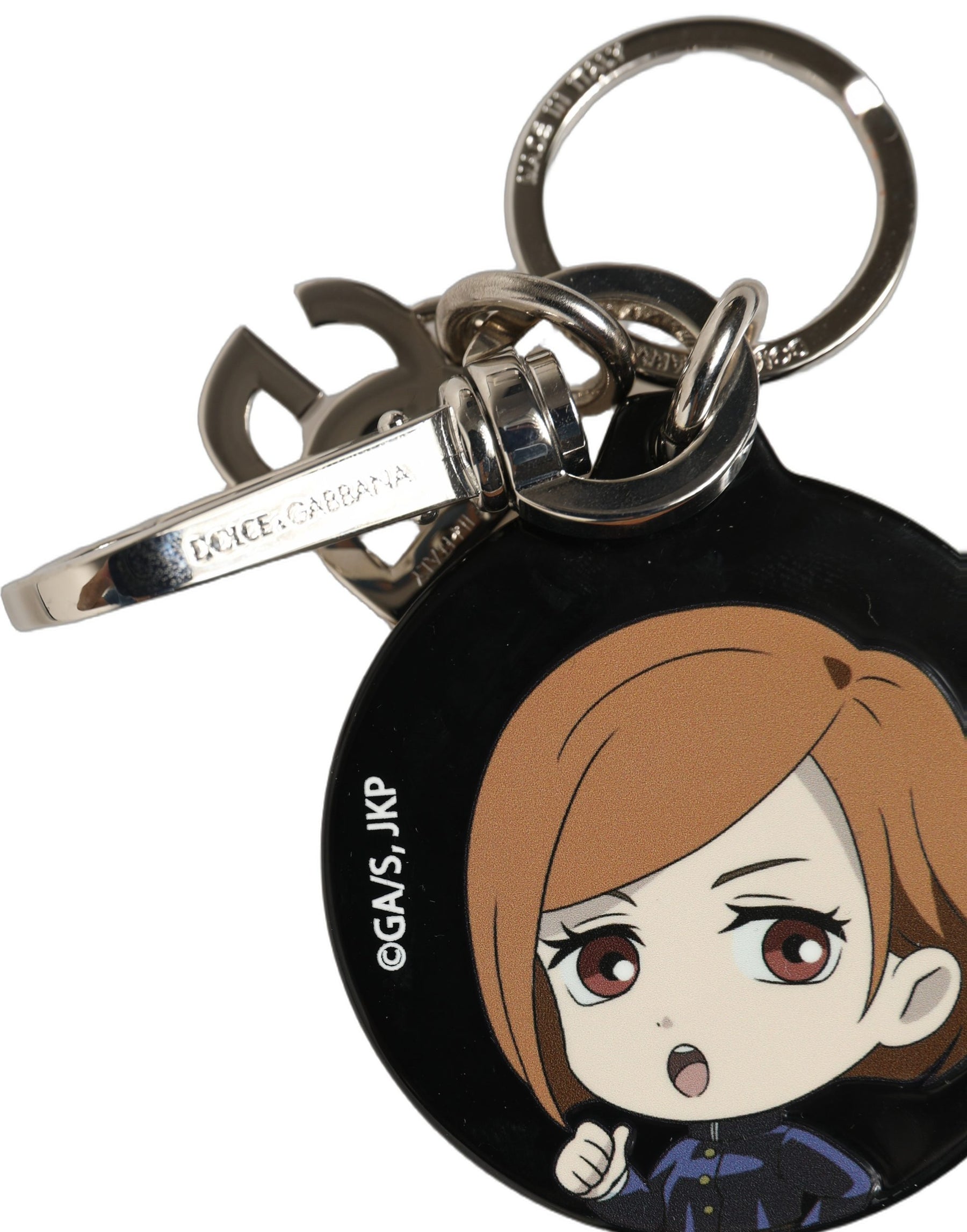Dolce & Gabbana Black Kaisen Nobara Kugisaki Charm Metal Keychain Keyring | Regal Royce